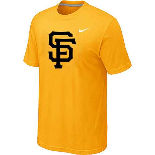 Men's San Francisco Giants Fresh Logo Yellow T-Shirt,We sell and wholesale Men's San Francisco Giants Fresh Logo Yellow T-Shirt on line form chian!